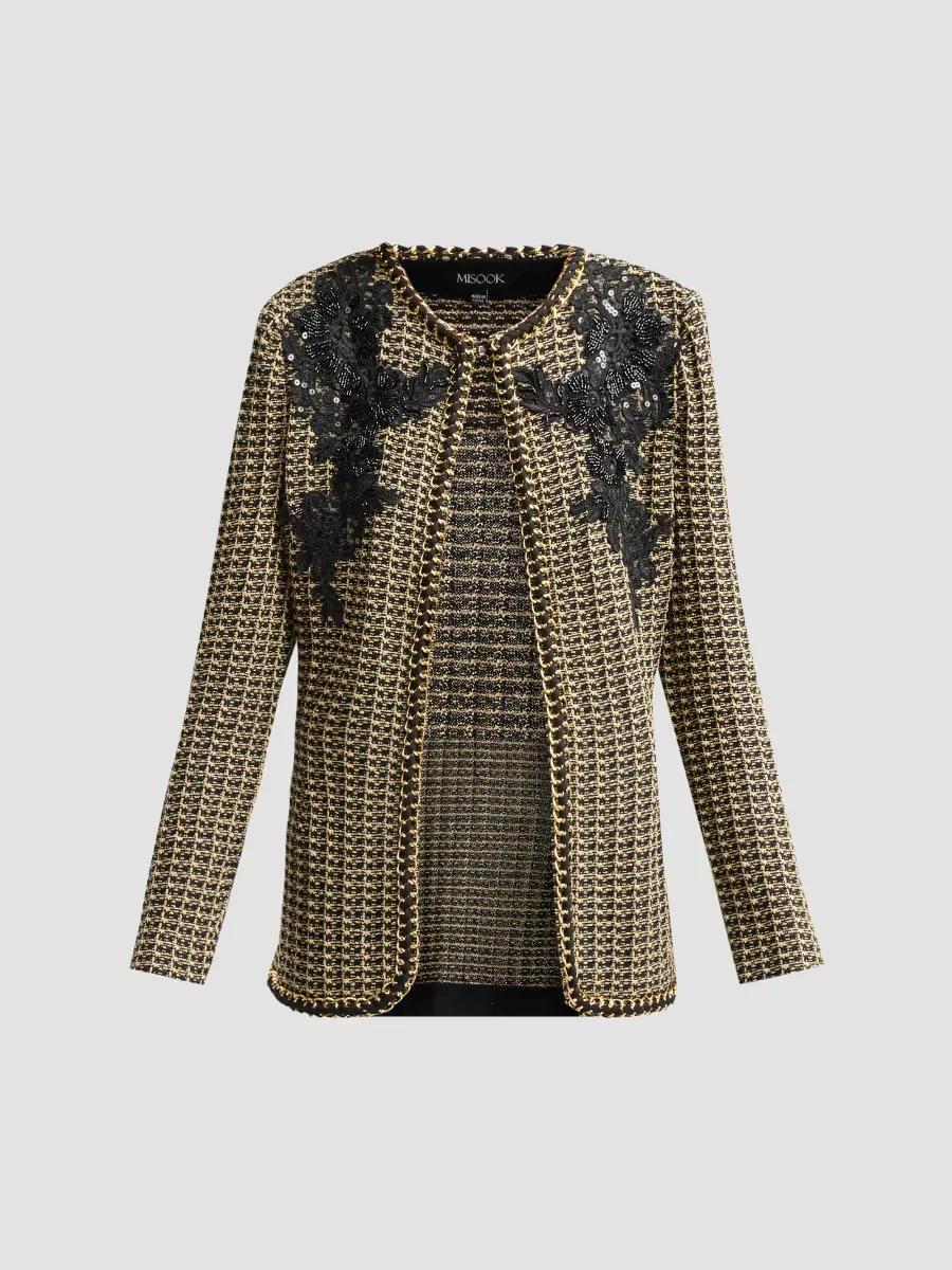 Embellished Tweed Jacket by Misook