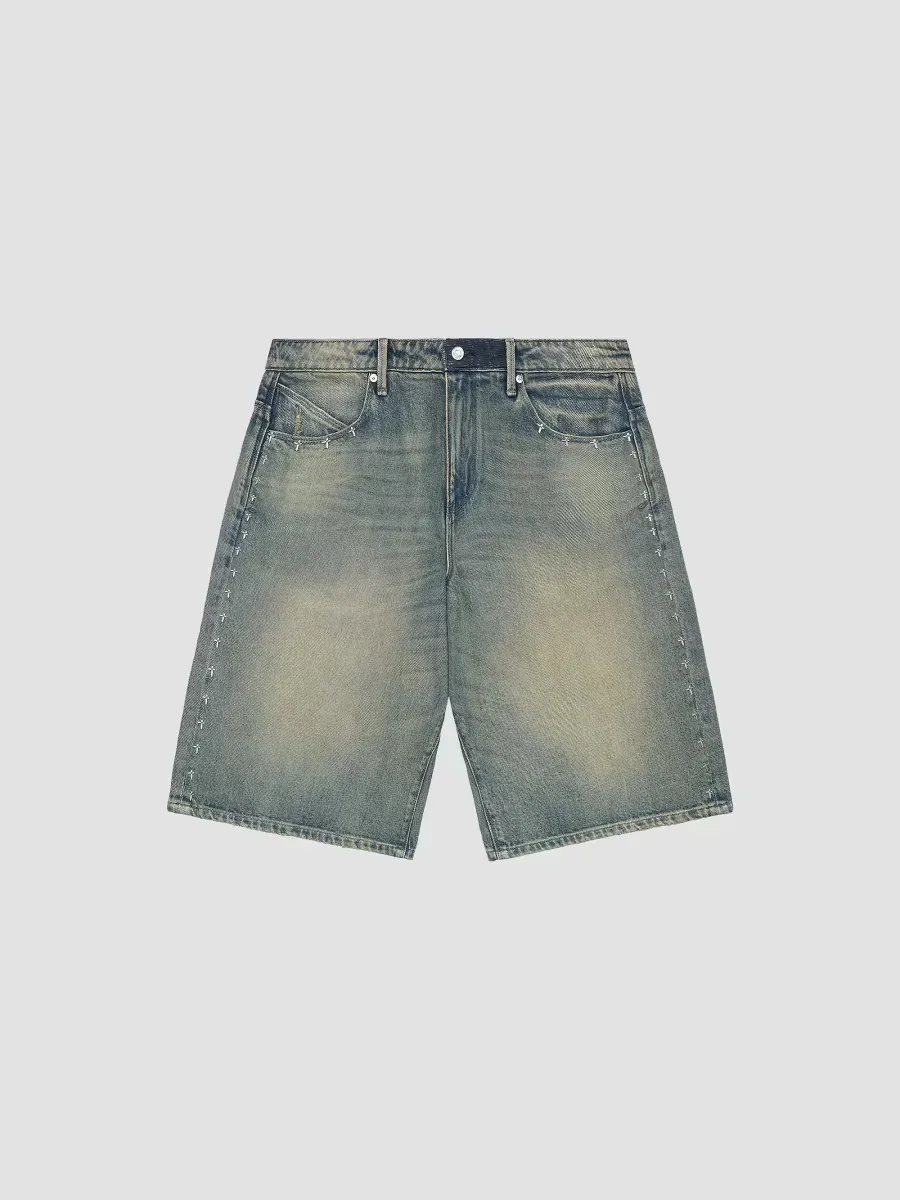 Exodus Gustavo Denim Bermuda Shorts by RTA