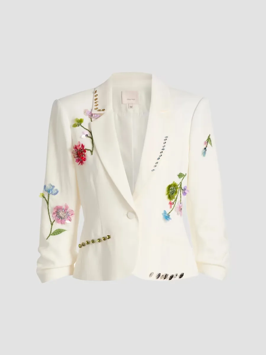 3D Floral Vine Le Petit Khloe Blazer by Cinq  Sept