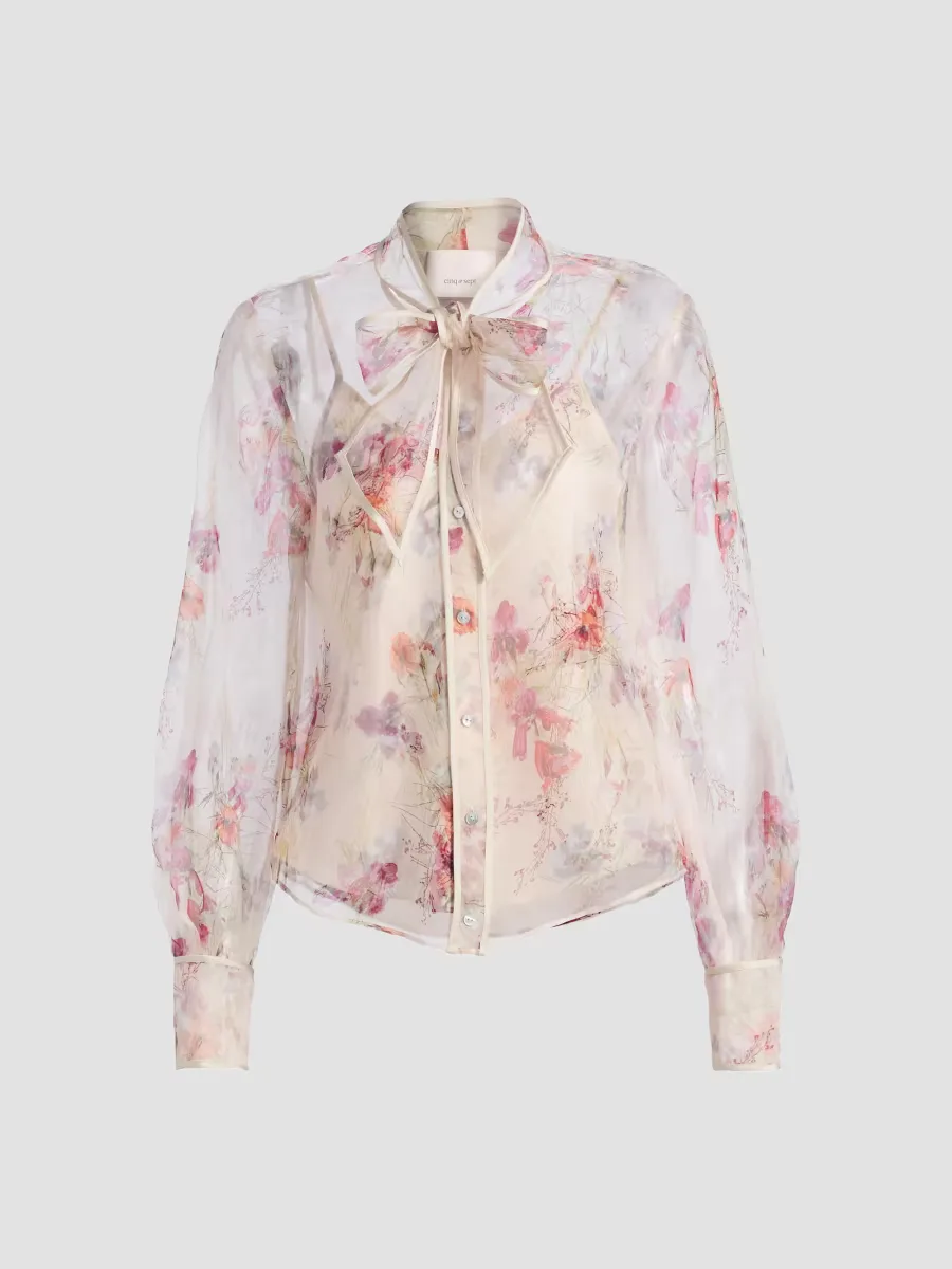 Iris Bouquet Farouz Top by Cinq  Sept