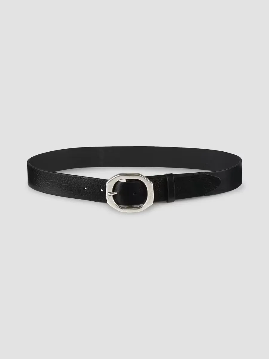 Audrey Leather Goldtone Buckle Belt by rag & bone