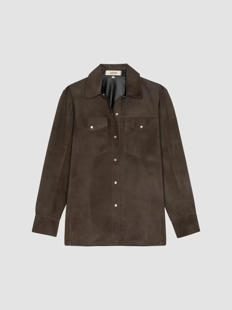 Dean Suede Spread-Collar Jacket by Rails