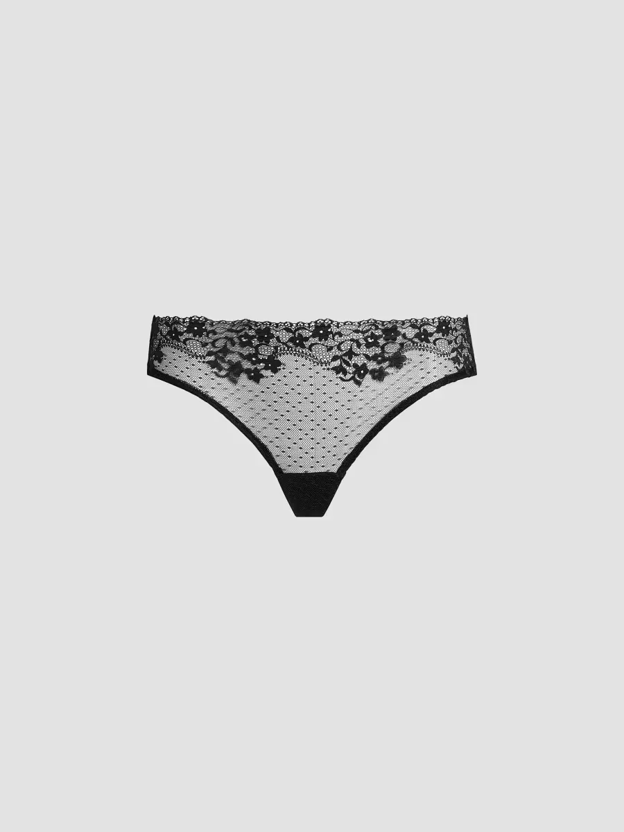 Double Take Lace-Front Thong by Commando