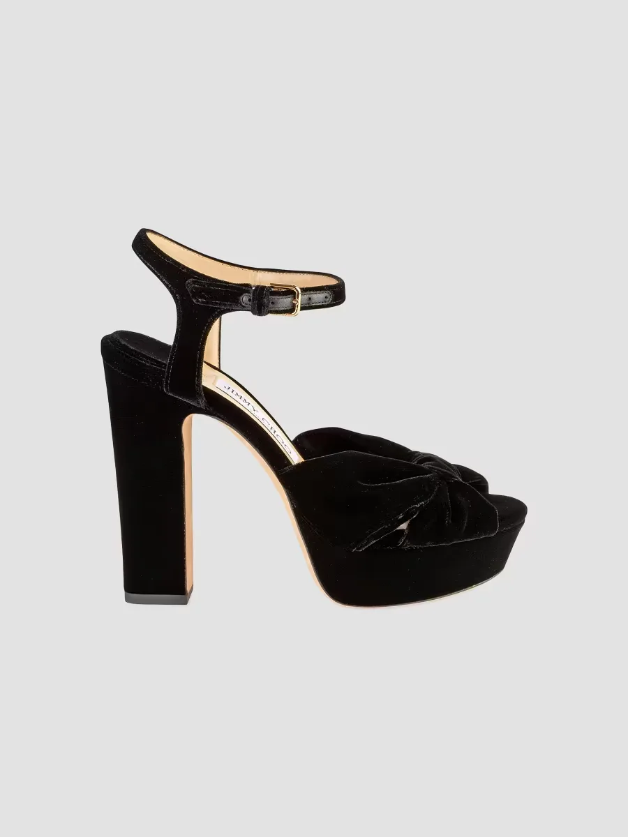 Heloise 120MM Velvet Platform Sandals