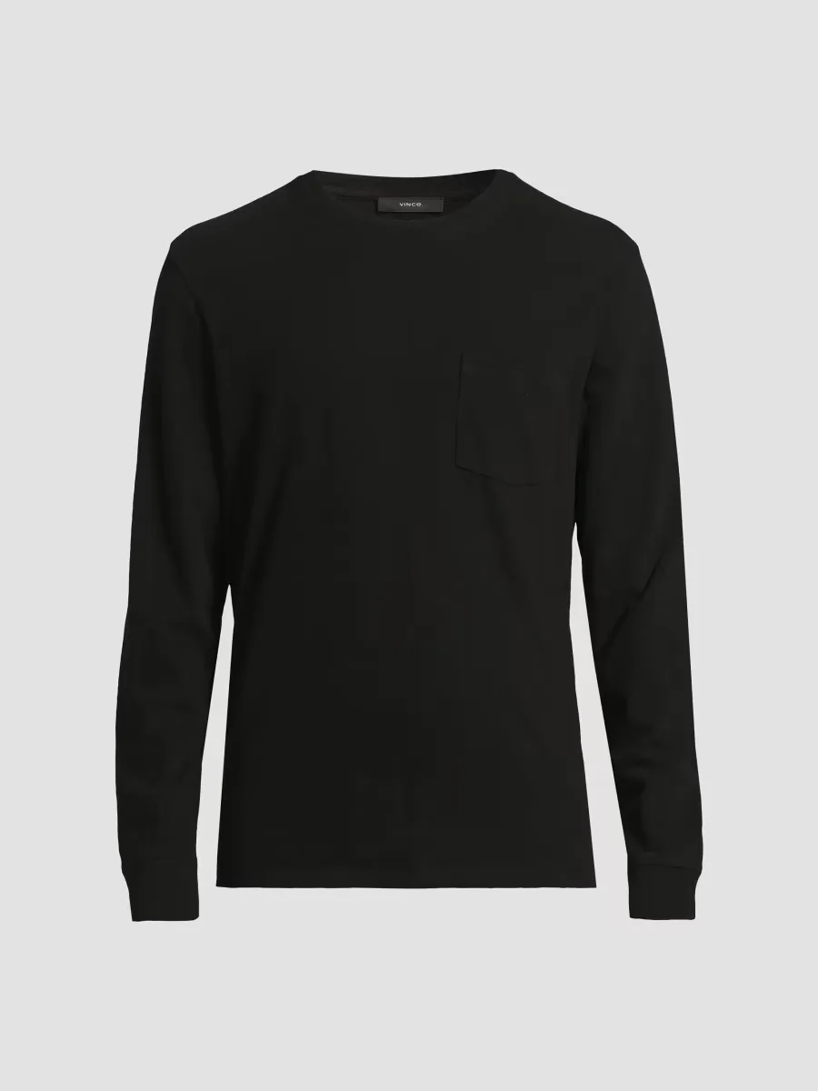 Jersey Pocket Crewneck T-Shirt by Vince