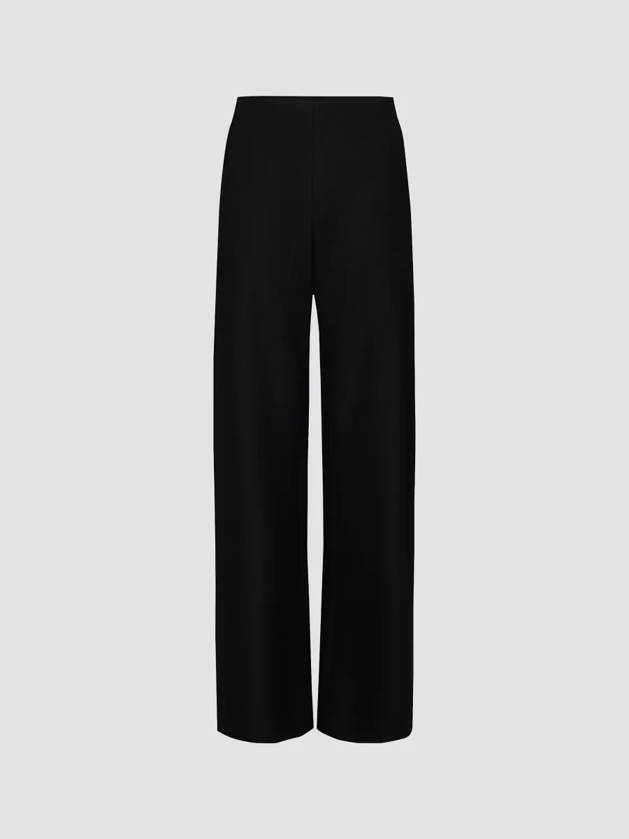 Wool-Blend High-Rise Pants