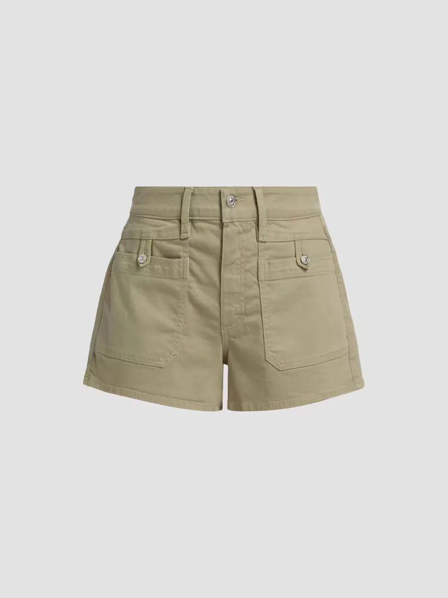Fallon Stretch Cotton Twill Shorts by PAIGE