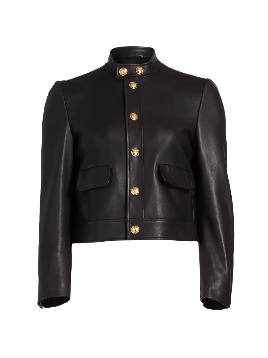 Hadley Leather Cropped Jacket by Nili Lotan