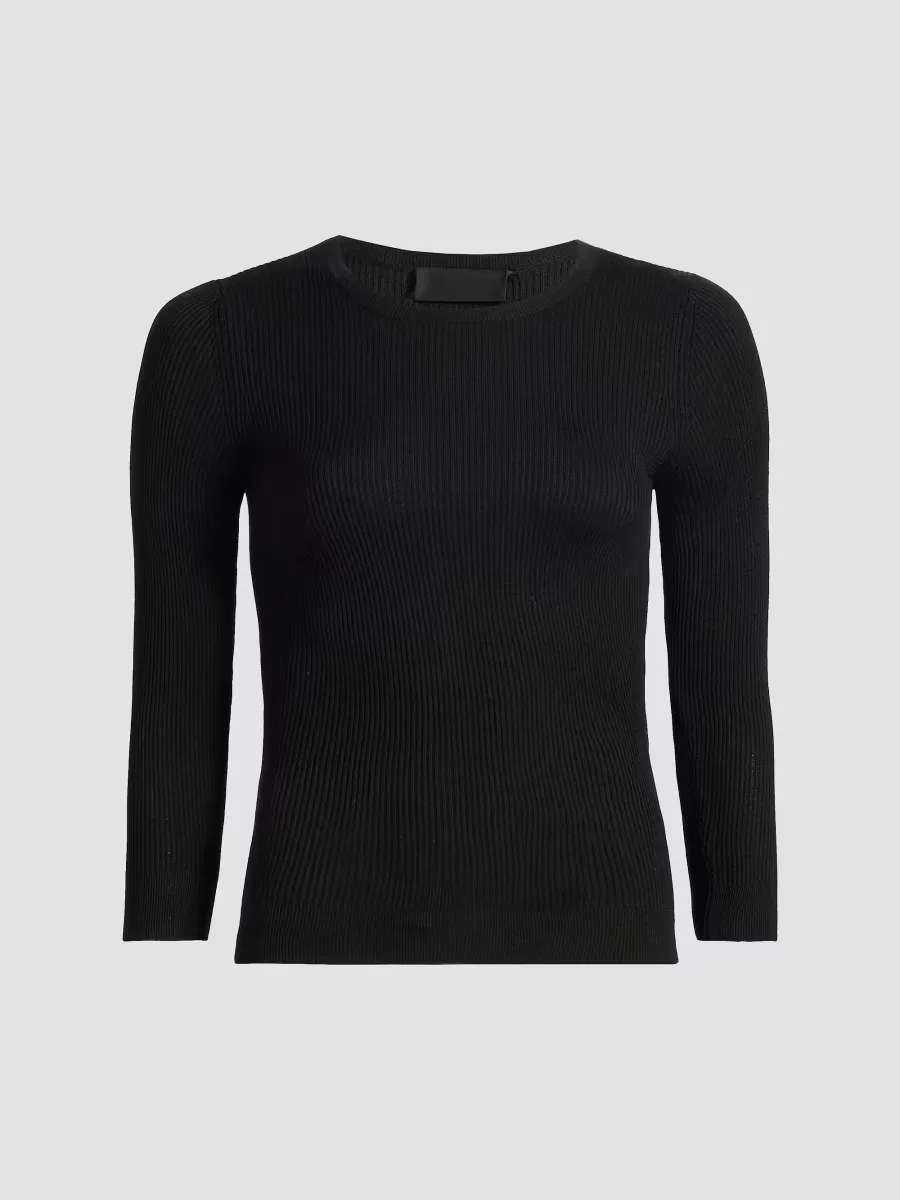Bijana Rib-Knit Silk Sweater by Nili Lotan