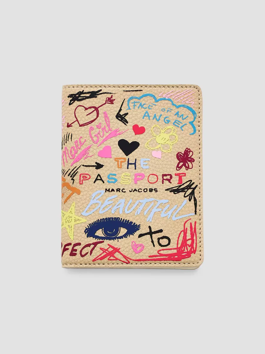 The Punk Scribble Passport Case by Marc Jacobs