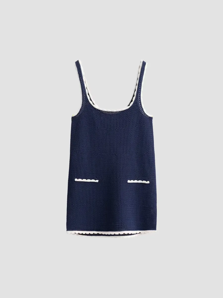 Brianna Two-Tone Knit Mini Dress by SEROYA