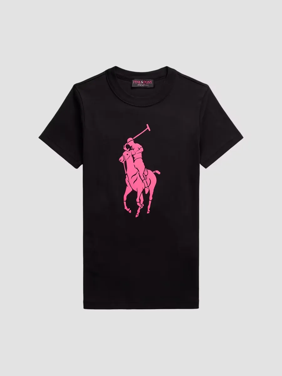 Pink Pony Cotton Crewneck T-Shirt by Polo Ralph Lauren