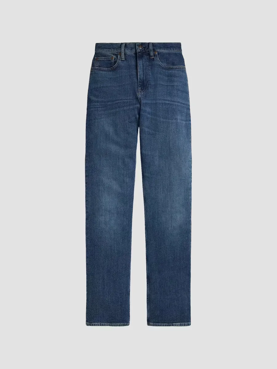 High-Rise Straight-Leg Jeans