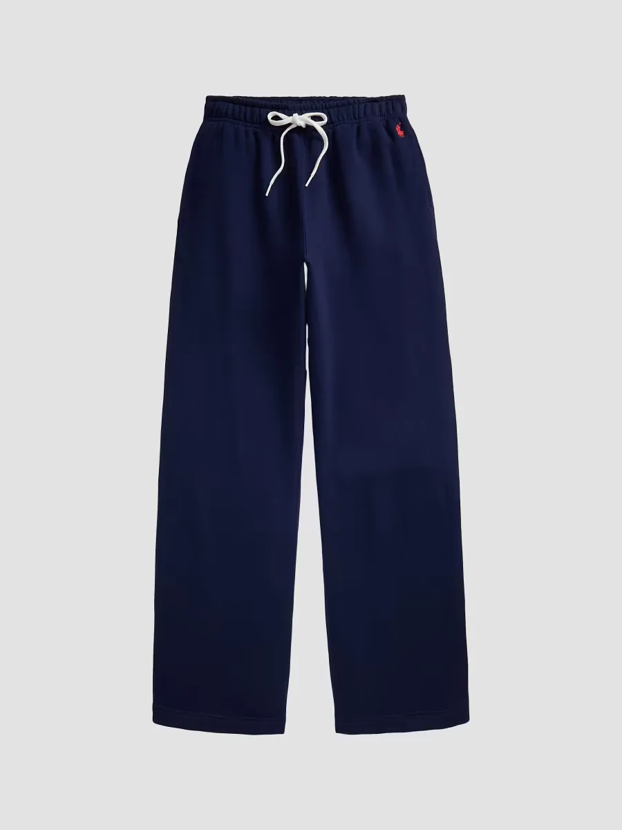 Drawstring Fleece Wide-Leg Sweatpants by Polo Ralph Lauren