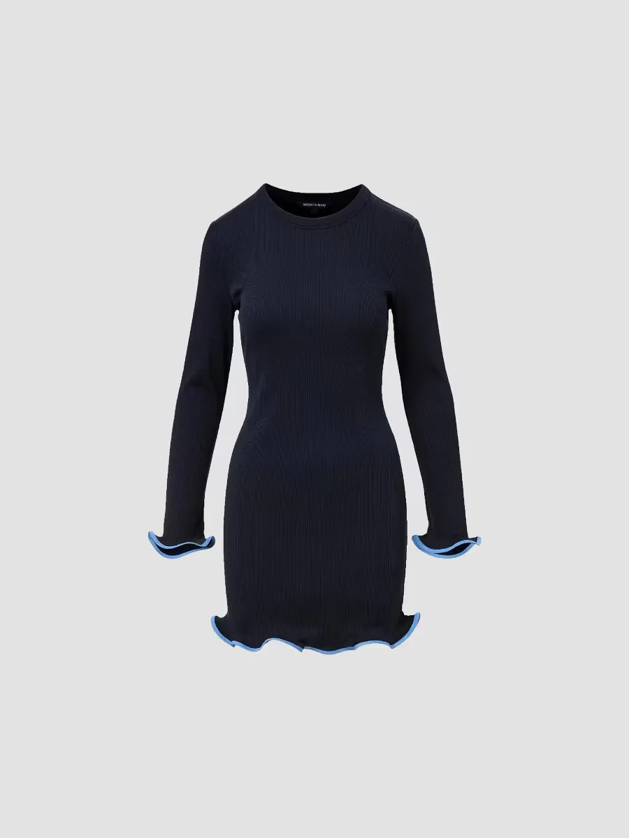 Baranova Stretch-Cotton Minidress by Veronica Beard