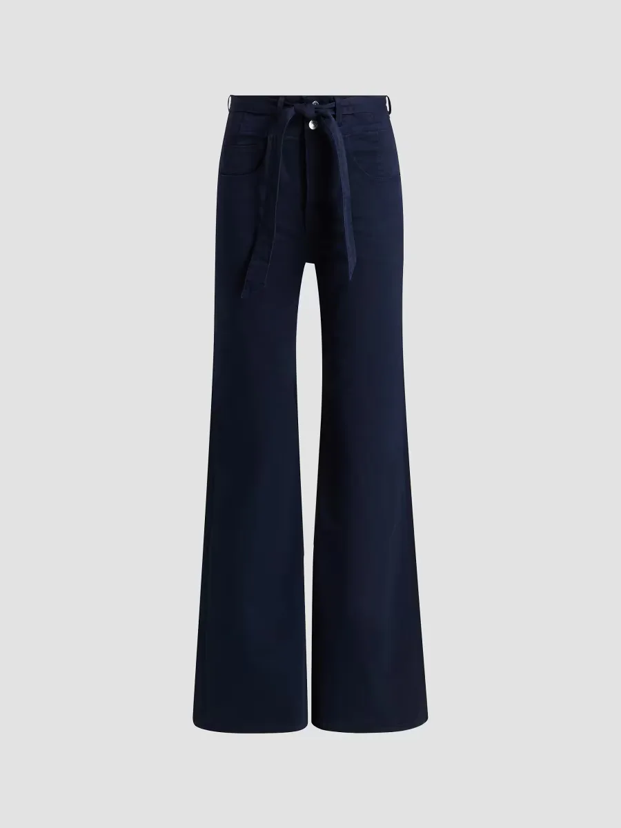 Rosanna Corset Wide-Leg Pants by Veronica Beard