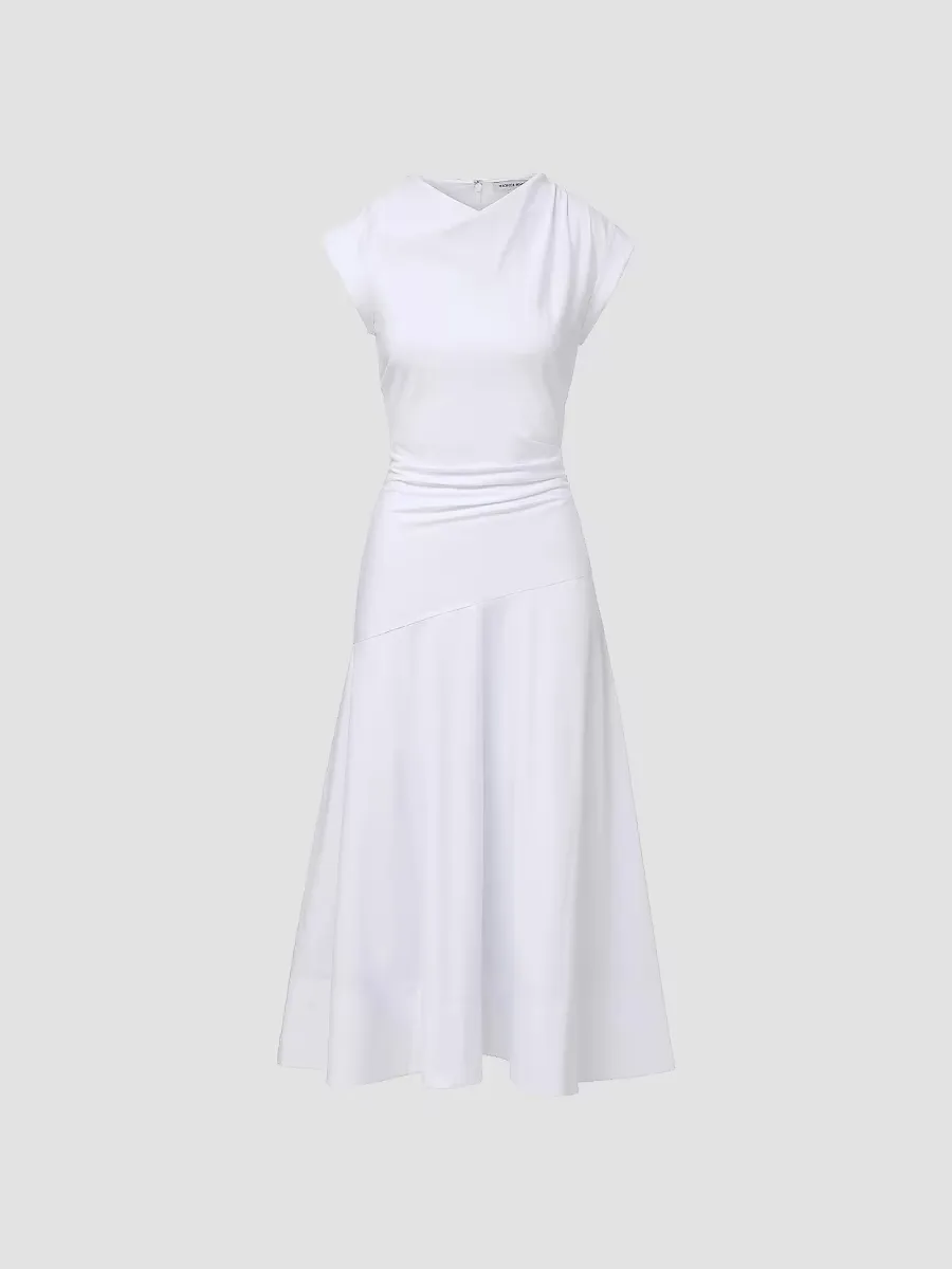 Lisette Cotton-Blend Midi-Dress by Veronica Beard