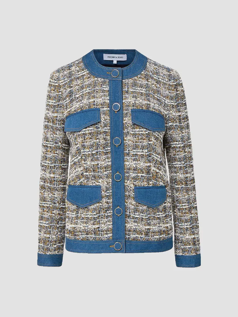 Ainslie Tweed Cotton-Blend Jacket by Veronica Beard
