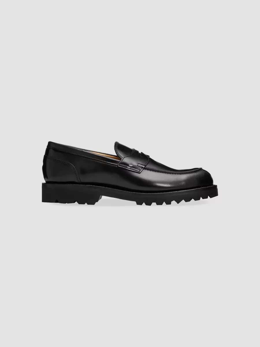Miller Leather Lug-Sole Penny Loafers