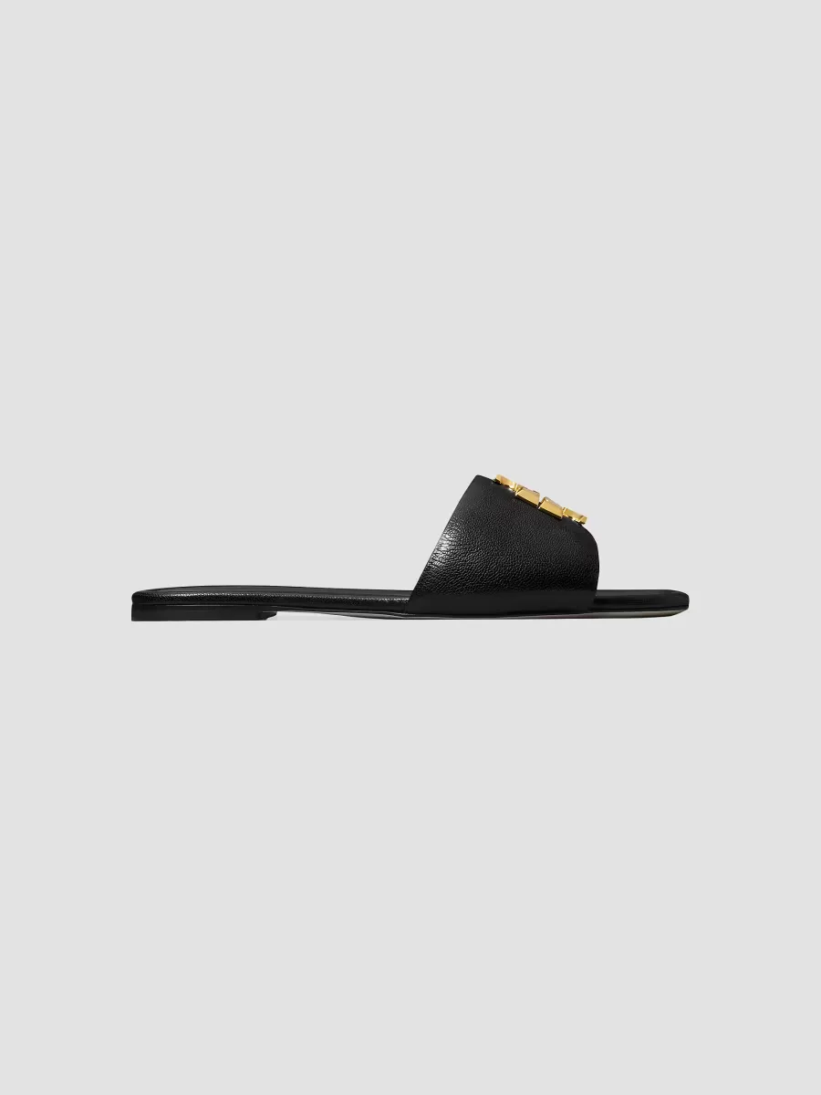 Eleanor Leather Slip-On Sandals by Tory Burch