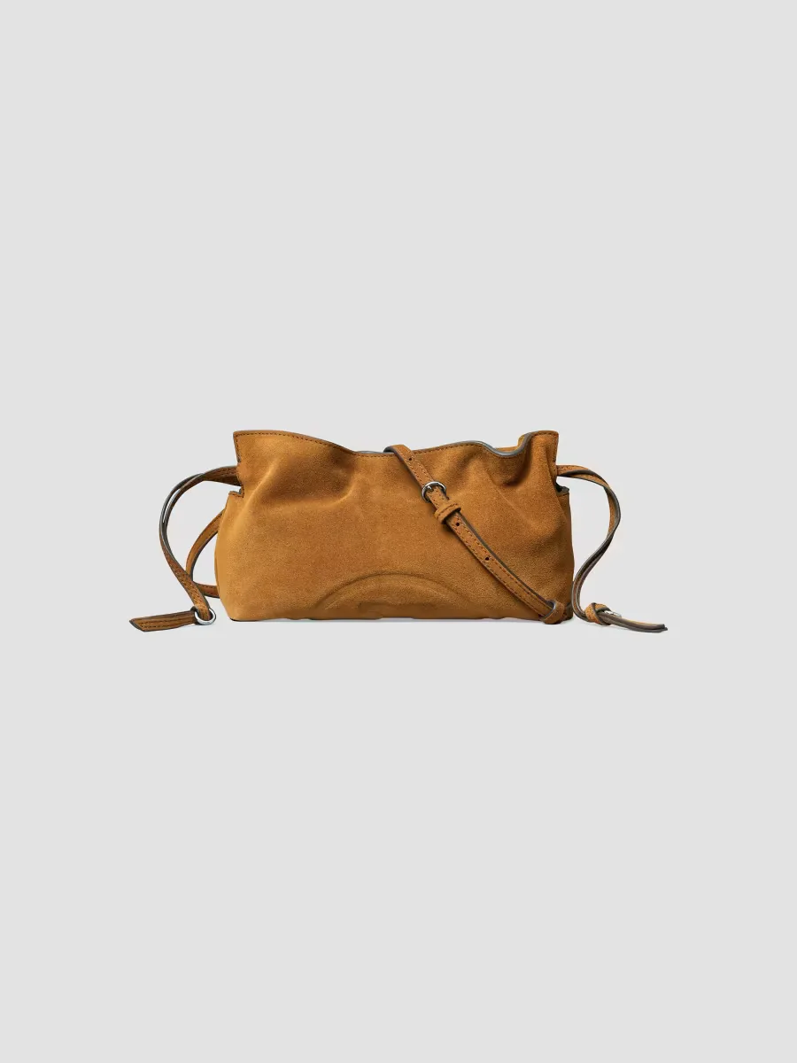Ella Suede Drawstring Pouch by Tory Burch