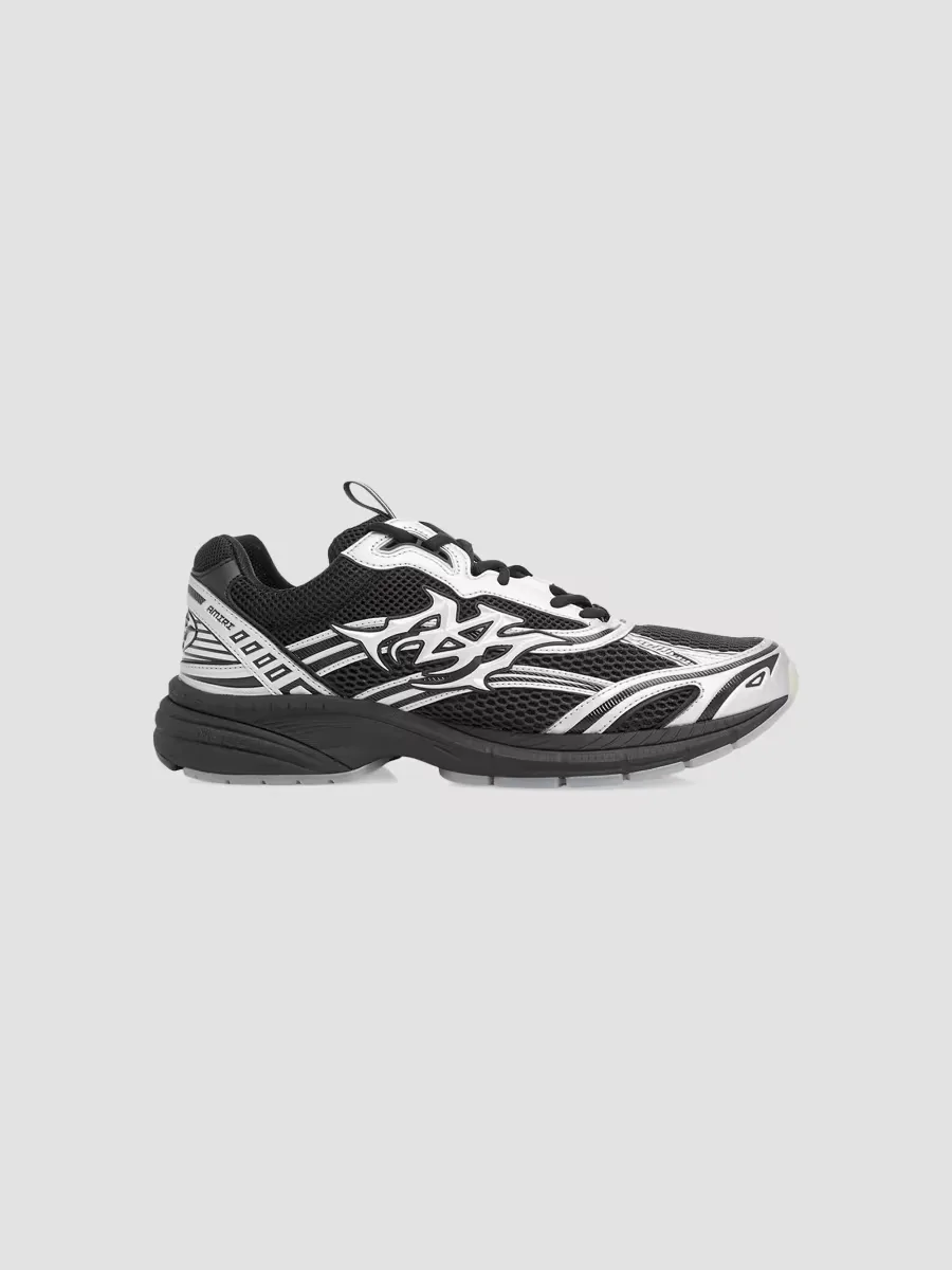 M-Tech Metallic Low-Top Sneakers by AMIRI
