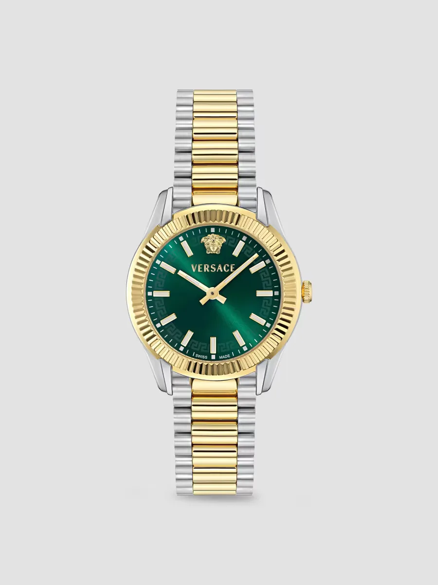 Apodis Two-Tone Stainless Steel Bracelet Watch 34MM by Versace