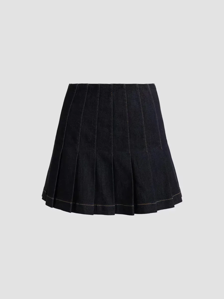 Carter Denim Miniskirt by Alice + Olivia
