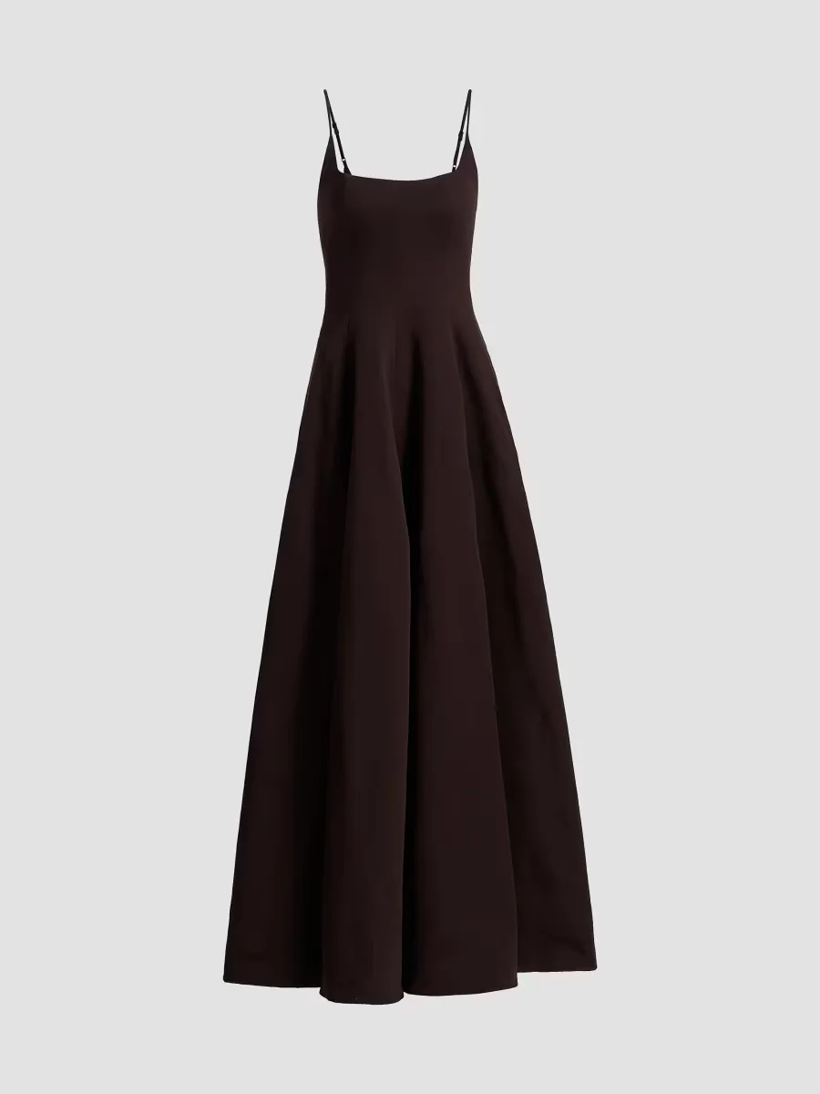 Joy Cotton-Blend Maxi Dress by STAUD