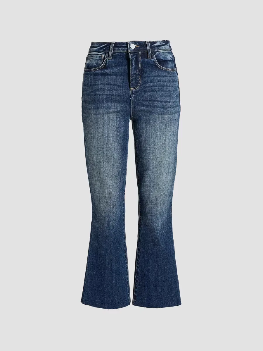 Kendra High-Rise Flared Crop Jeans by L'AGENCE
