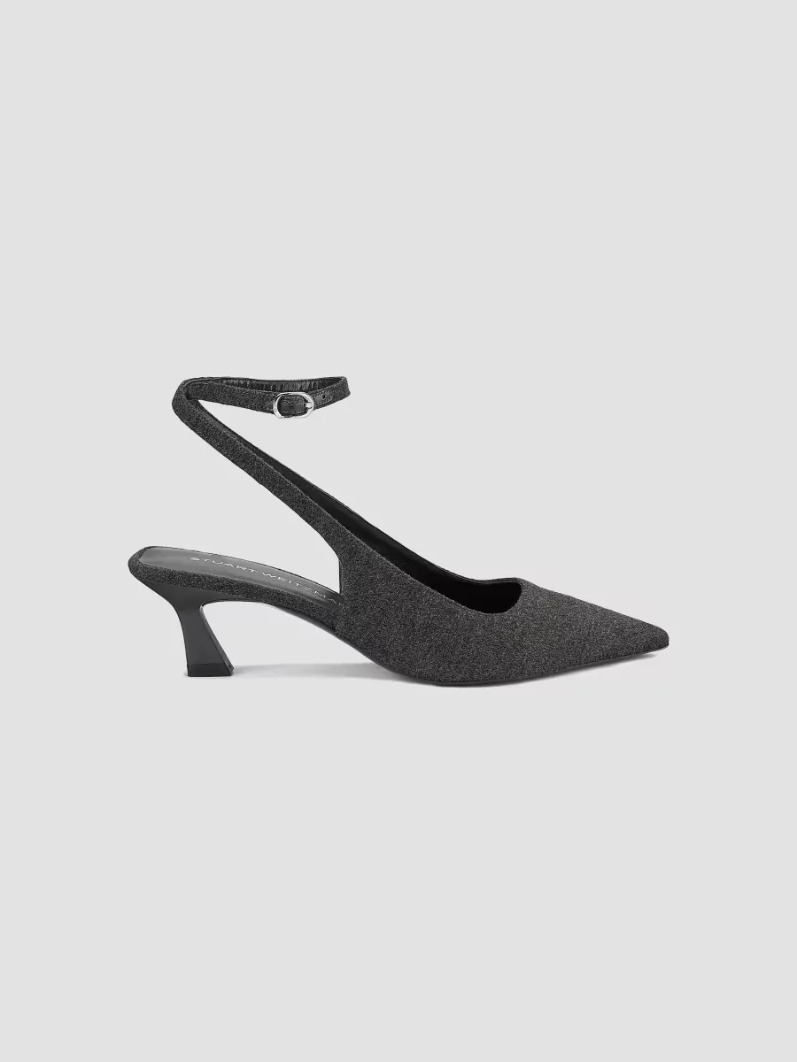 Vinnie 50MM Flannel Pumps by Stuart Weitzman