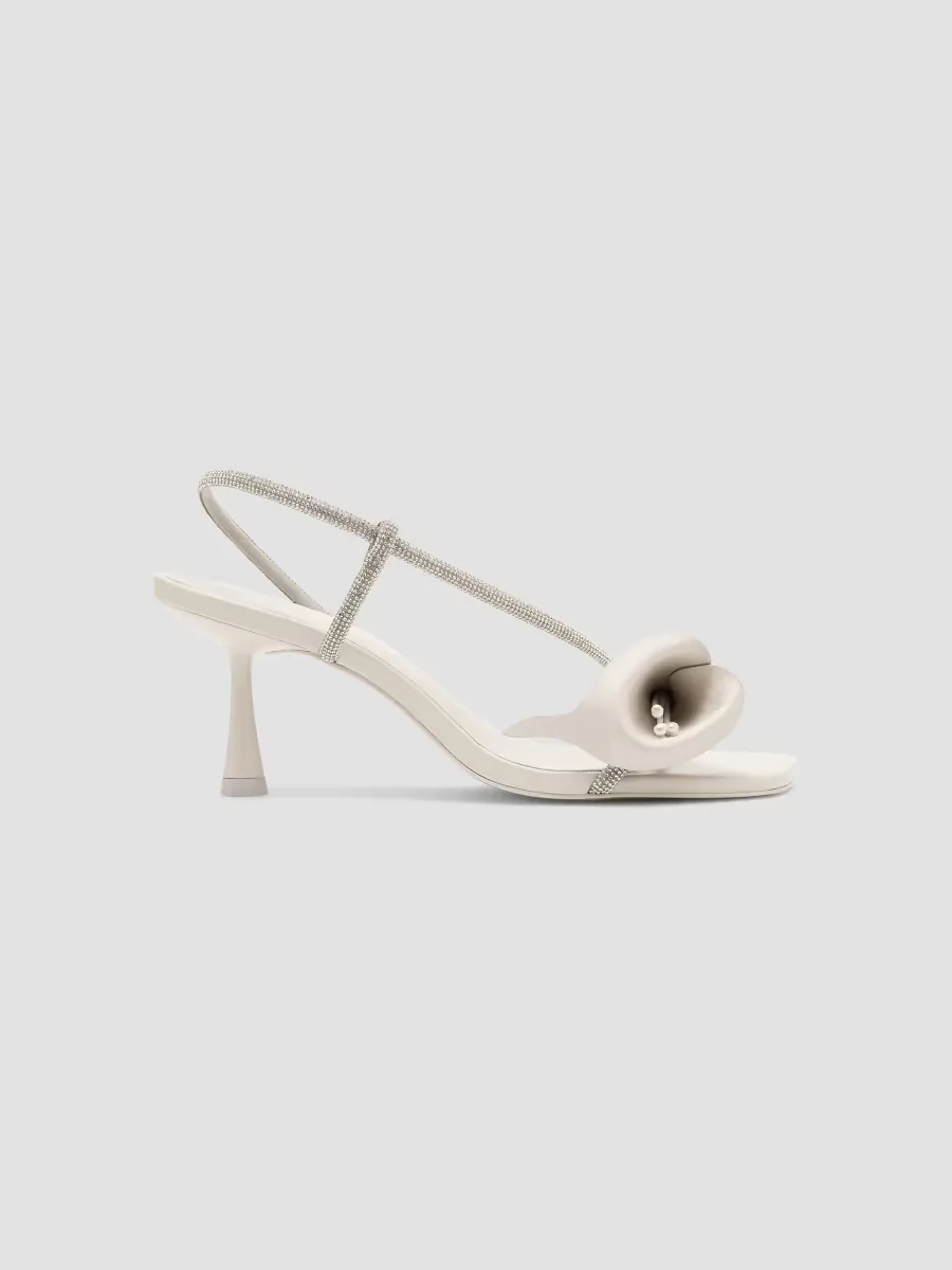 Rayna 70MM Embellished Leather Slingback Sandals by Cult Gaia