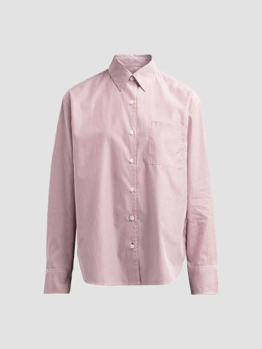 Connie Striped Button-Front Shirt