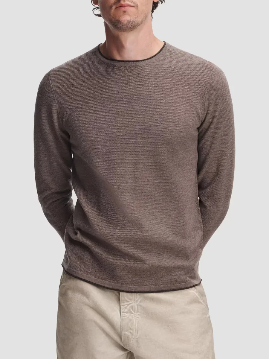 Brooks Merino Wool Crewneck Sweater