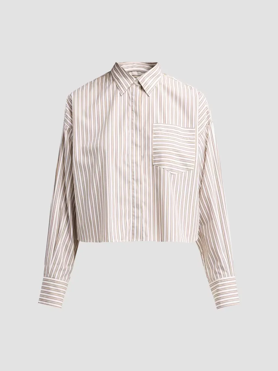Marin Striped Crop Shirt