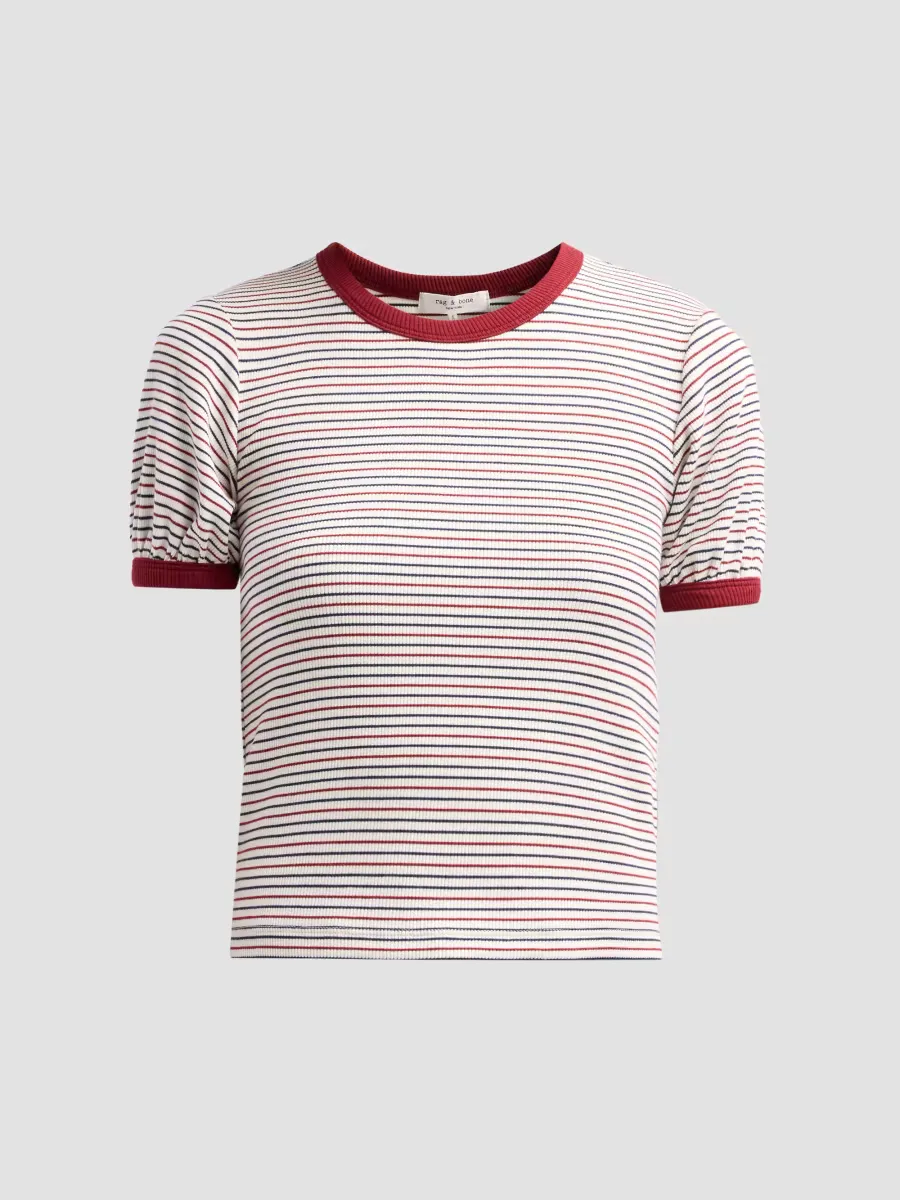 The Essential Striped Pima Cotton T-Shirt by rag & bone