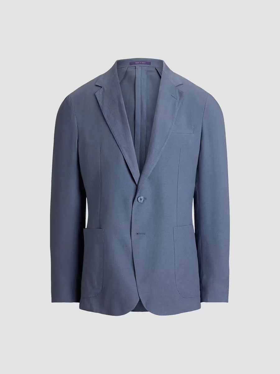 Hadley Hand-Tailored Silk-Linen Jacket by Ralph Lauren