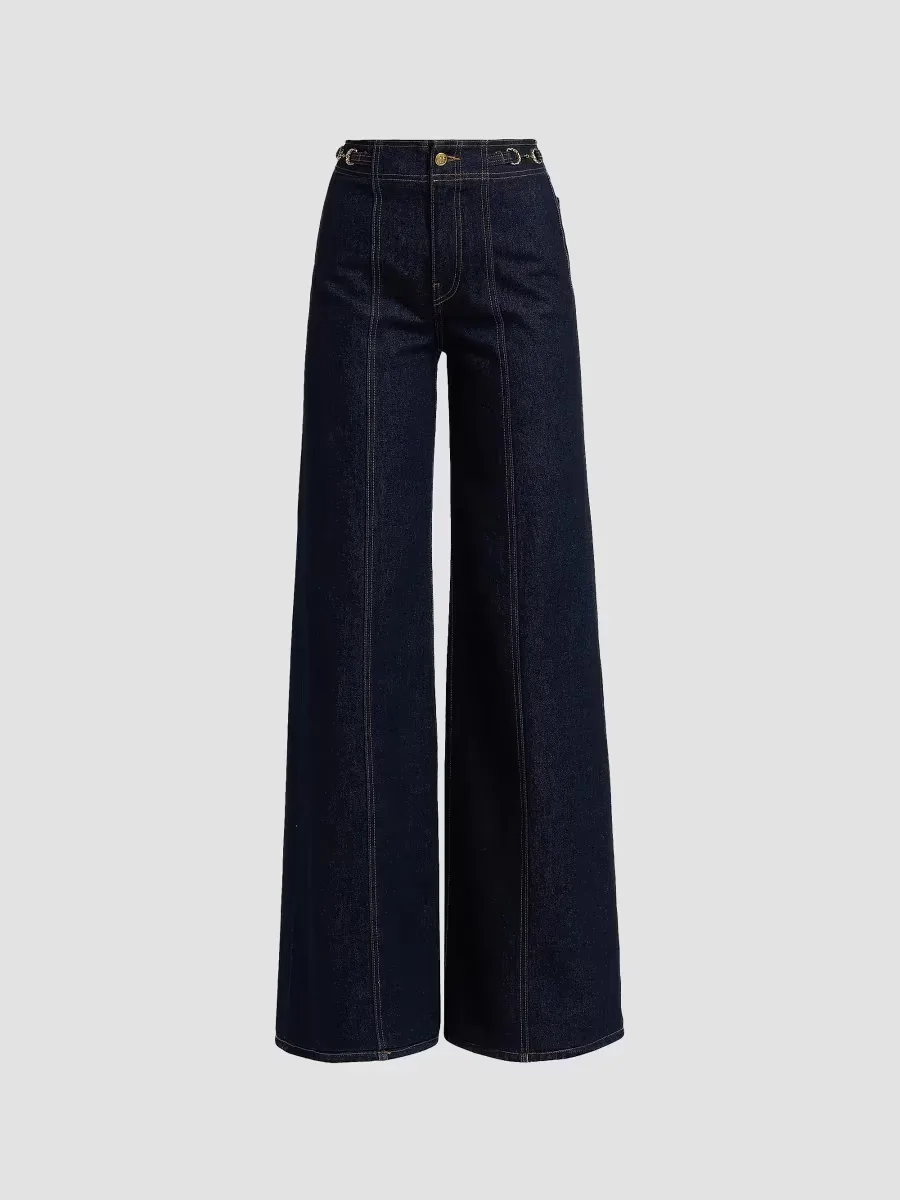 Delphine Hight-Rise Wide-Leg Jeans