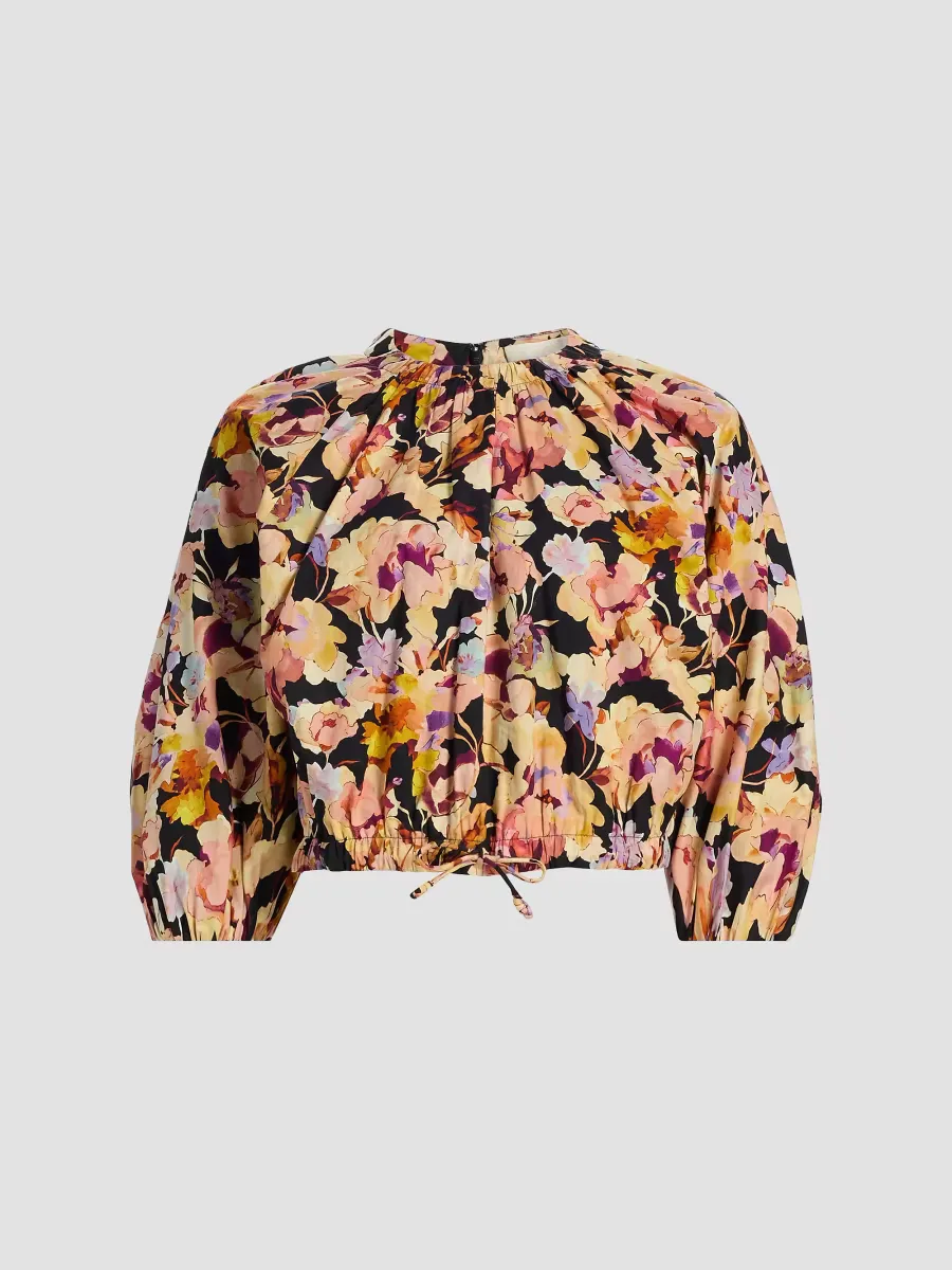 Lucie Floral Cotton Bubble Top by Ulla Johnson