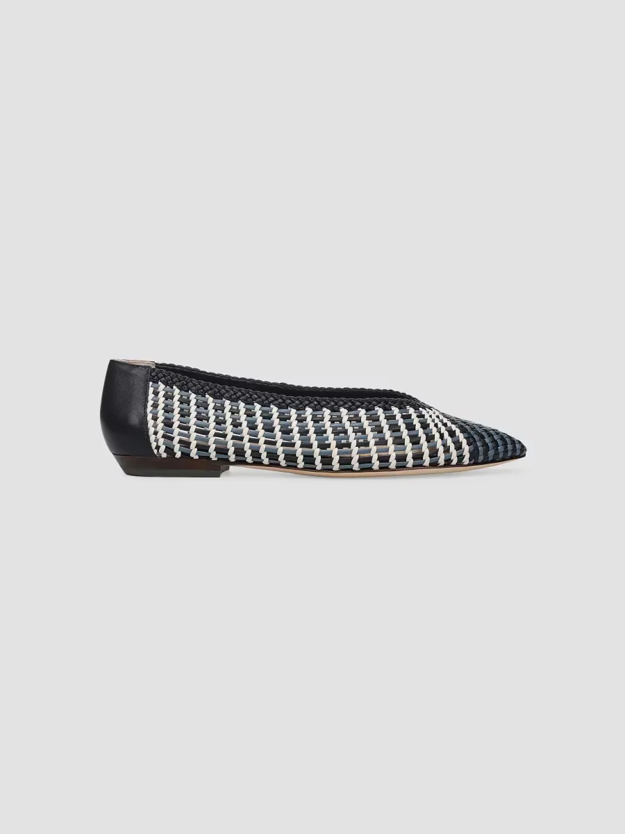 Bancroft Woven Leather Ballerina Flats