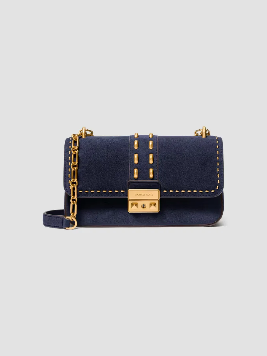 Small Suede Convertible Shoulder Bag by Michael Kors