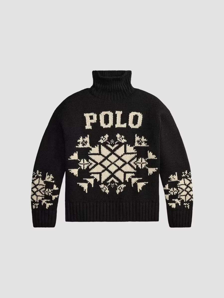 Snowflake Turtleneck Wool-Blend Sweater by Polo Ralph Lauren