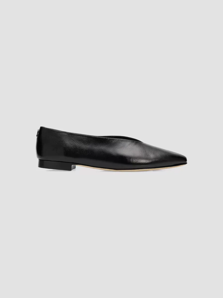 Margot Shiny Leather Ballet Flats by Jimmy Choo