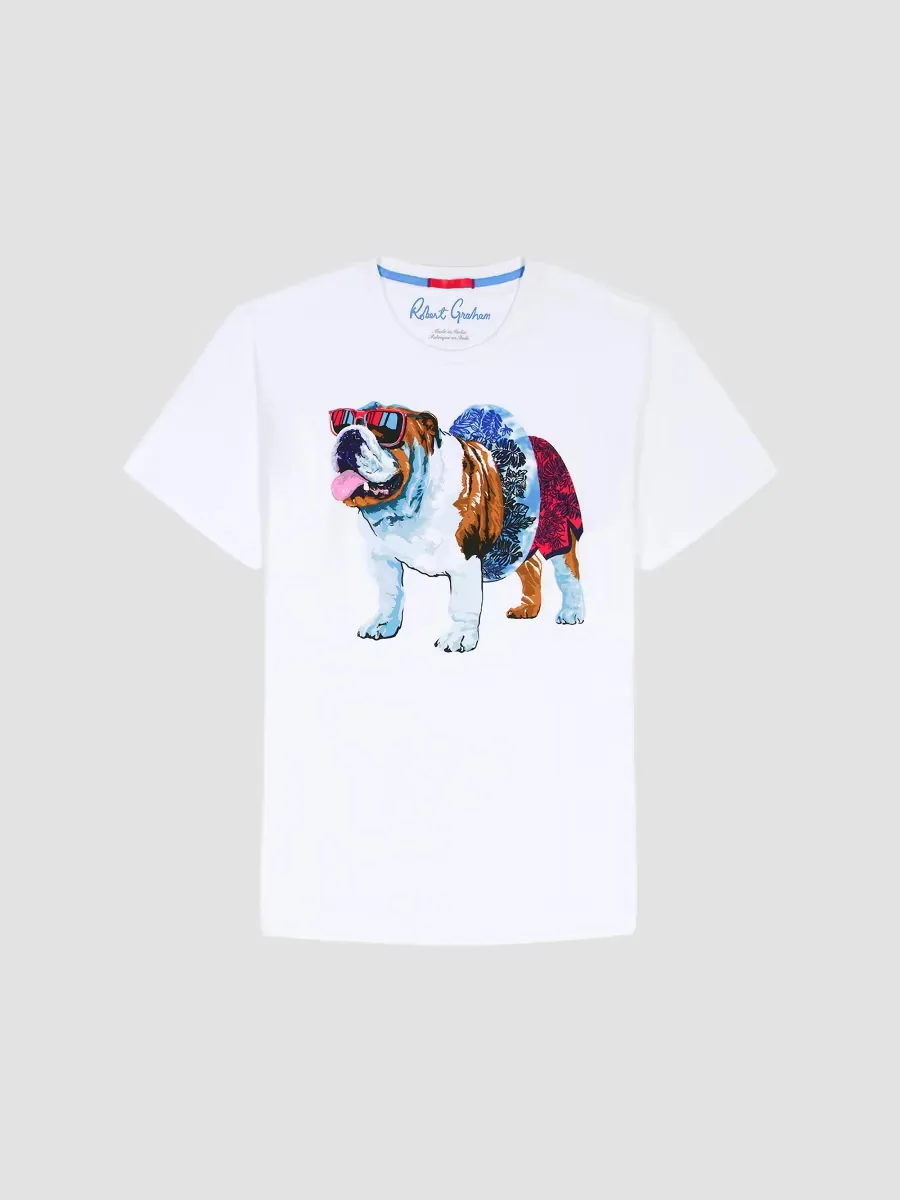 Pool Day Graham Graphic Cotton T-Shirt by Robert Graham