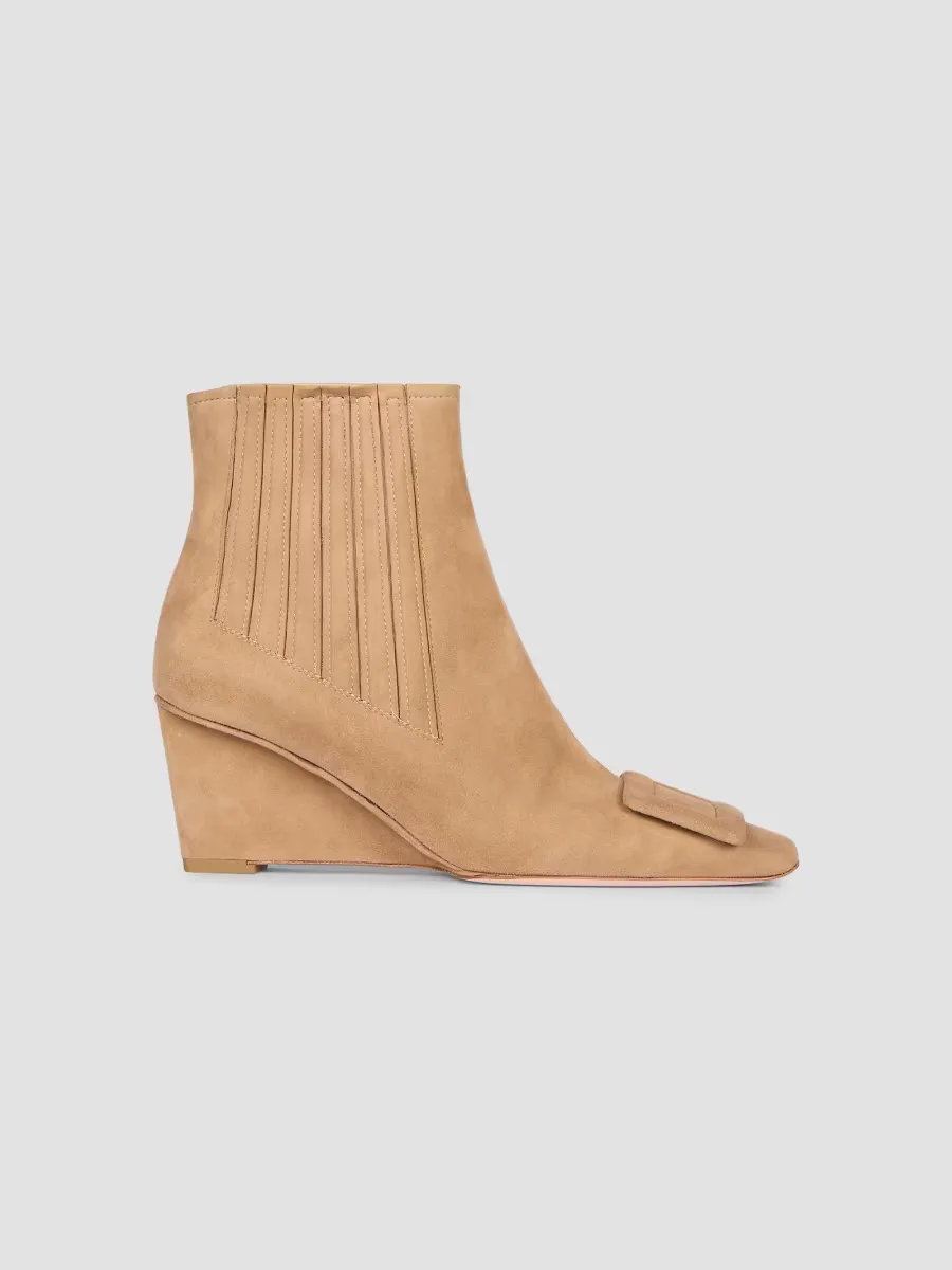 Belle Vivier 60MM Suede Boots by Roger Vivier