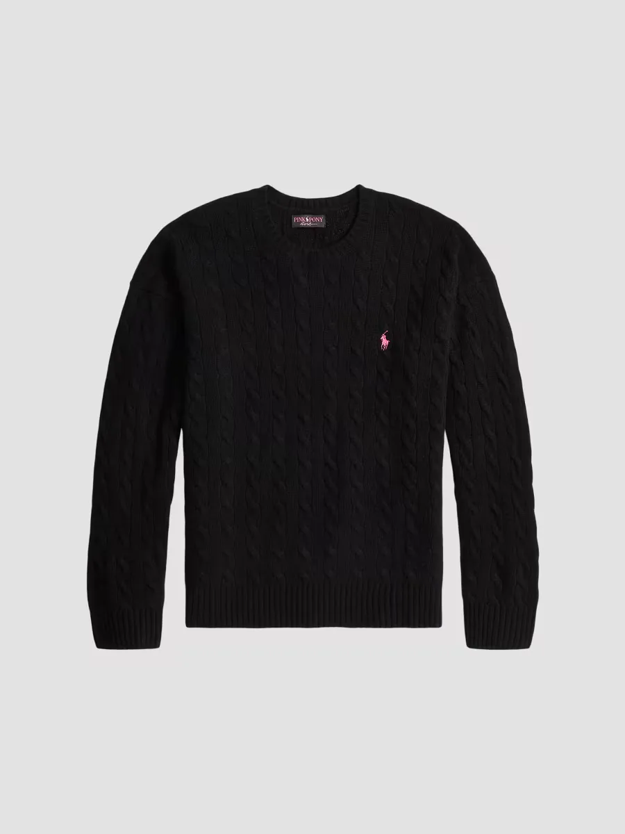 Pink Pony Cable-Knit Sweater by Polo Ralph Lauren