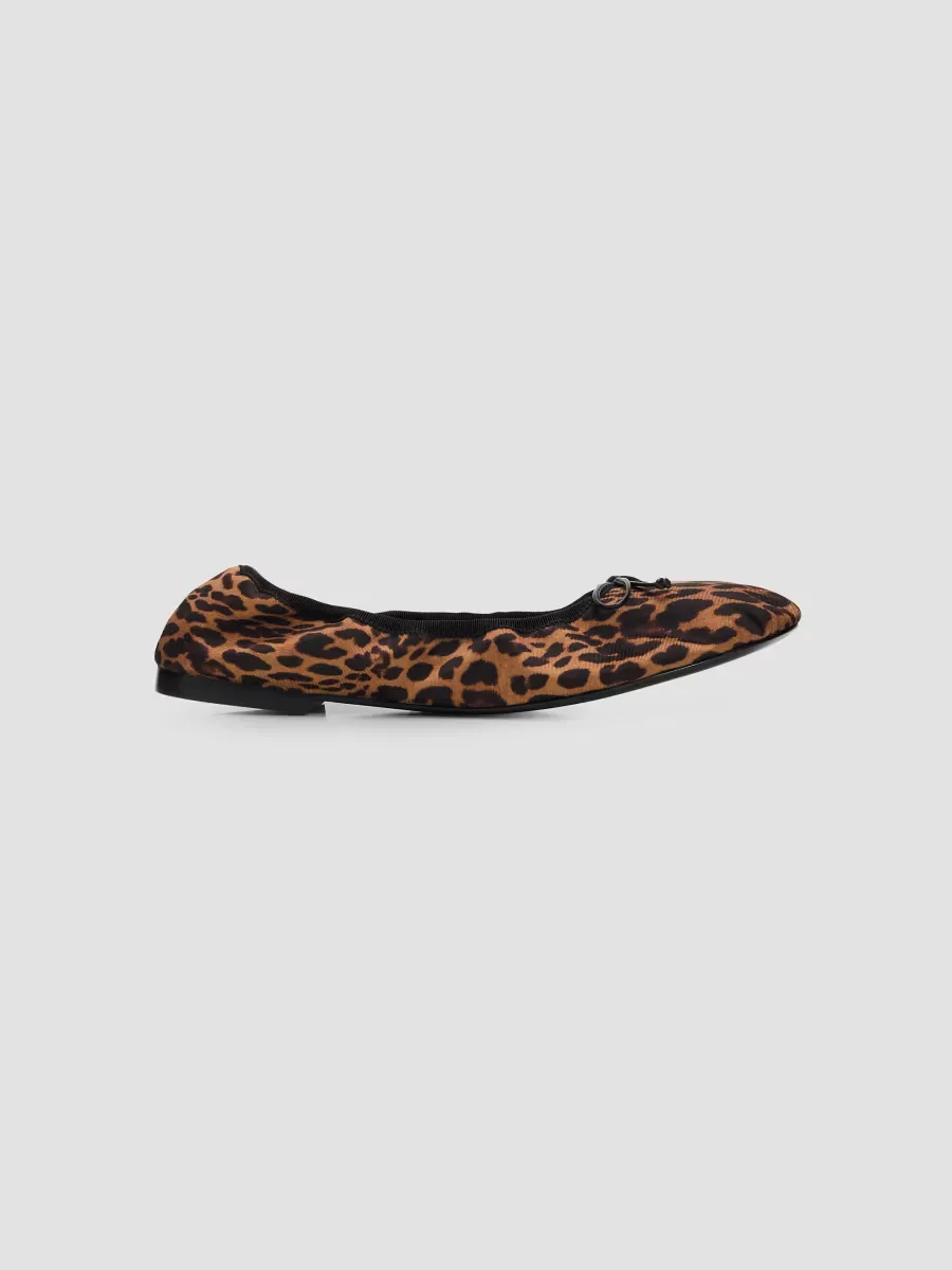 Nia Leopard-Print Ballet Flats by Stuart Weitzman
