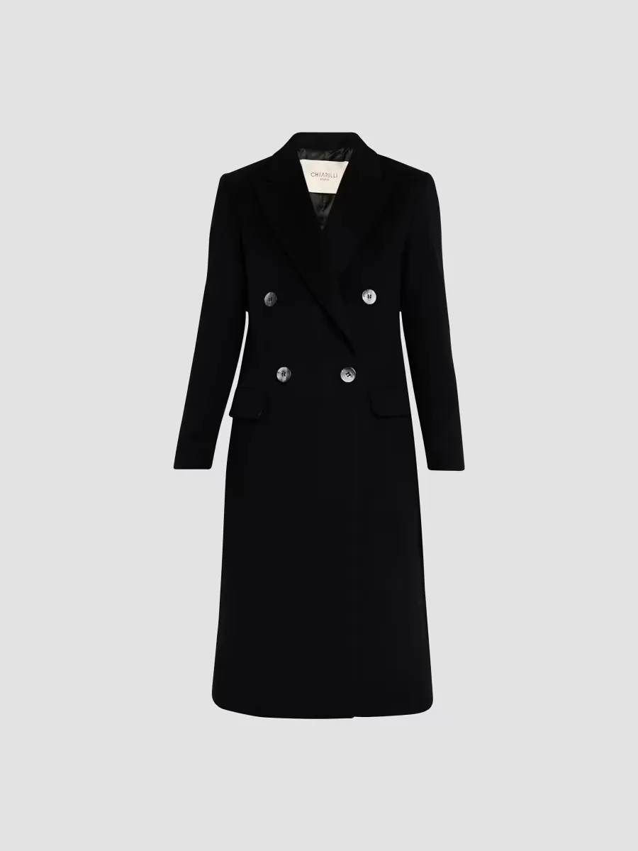 Victoria Cashmere & Wool Double-Breasted Coat