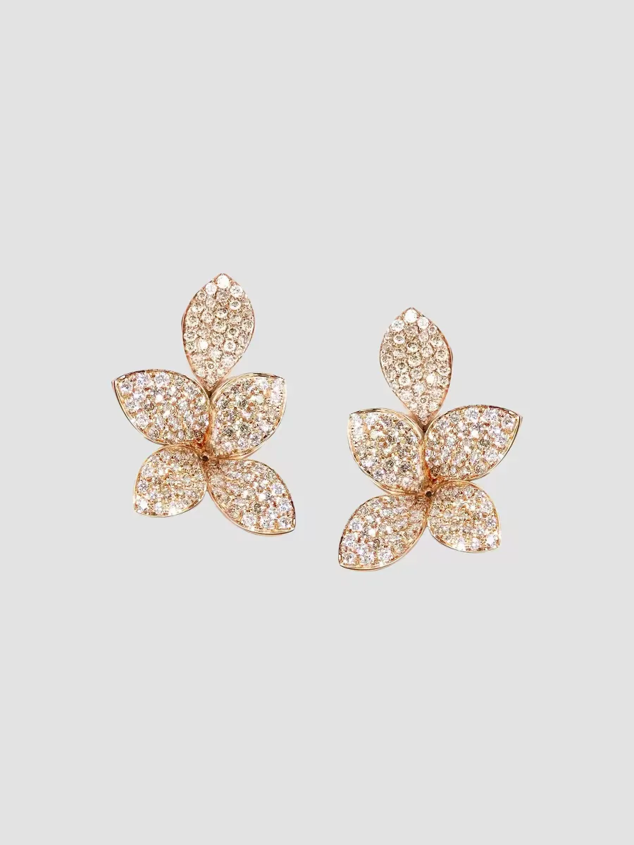 Giardini Segreti 18K Rose Gold & 2.36 TCW Diamond Earrings