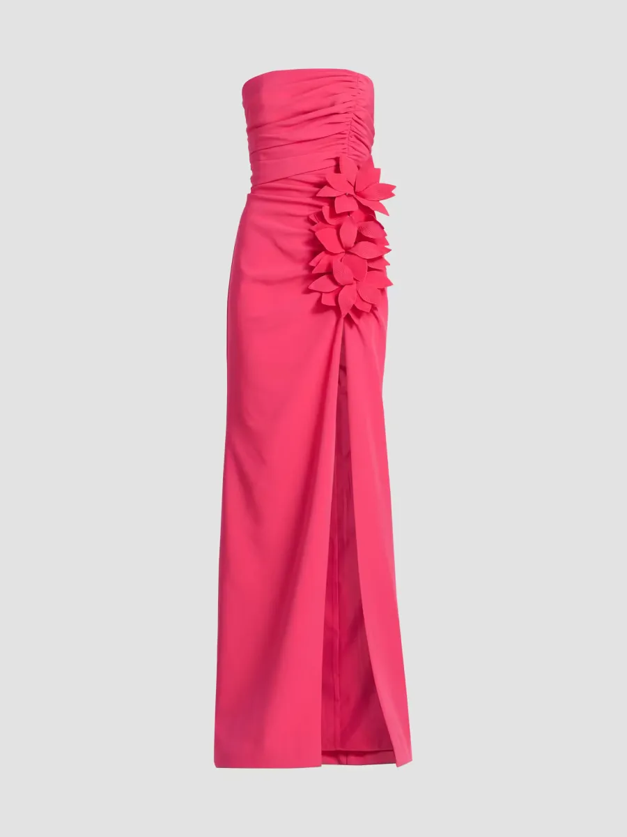 Ruched Strapless Gown